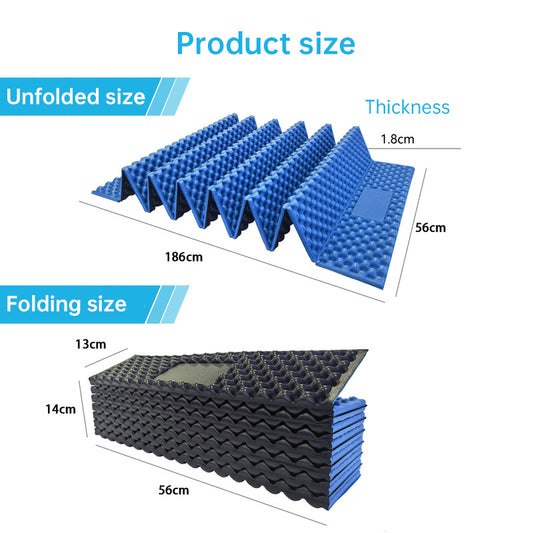 330g Lightweight Foam Camping Mattress | Portable Foldable Sleeping Pad, Moisture-Resistant & Insulated for Hiking, Backpacking