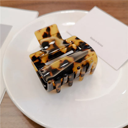 Zincqi Acetate French Style Large and Small Geometric Square Hair Clip for Back of Head, Hairpin, Shark Clip, Hair Clamp