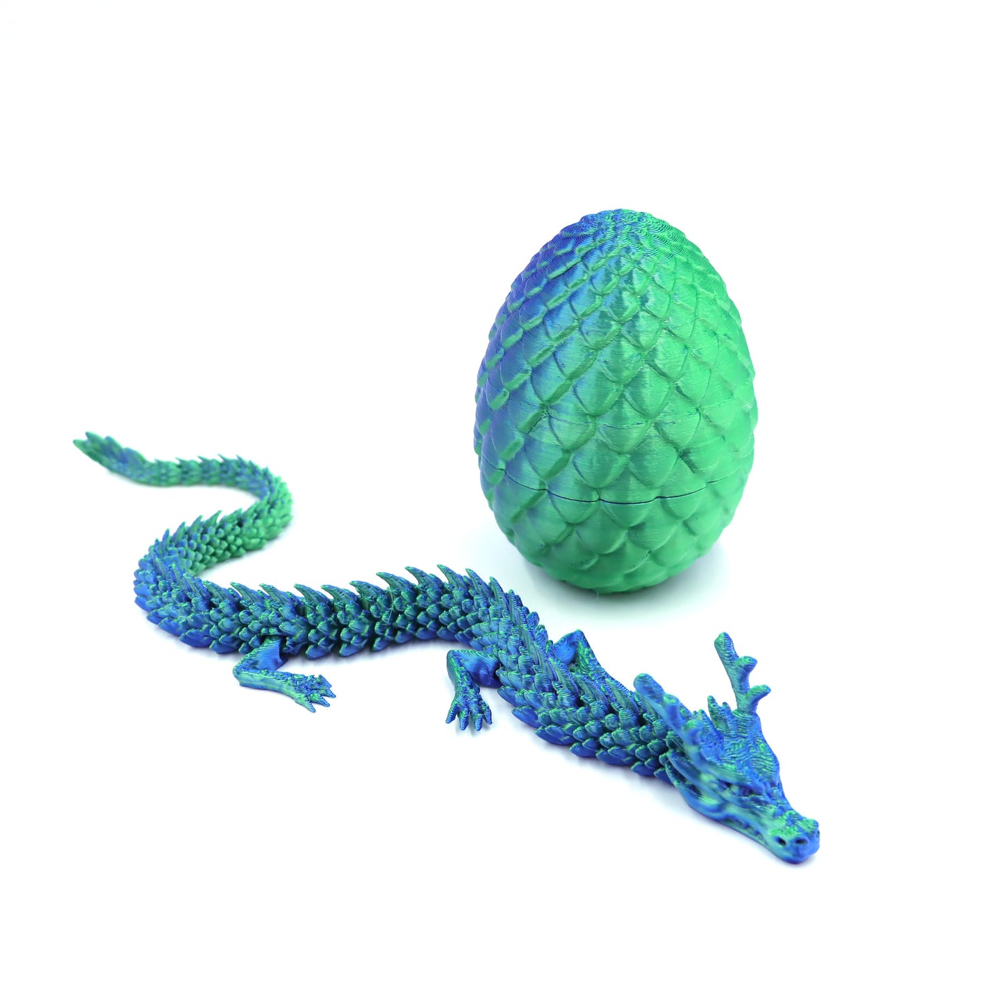 3D Printed Dragon Ornament Chinese Dragon Cross-border Dragon Egg 3D Printed Articulated Dragon Toy Figurine Gift Craft