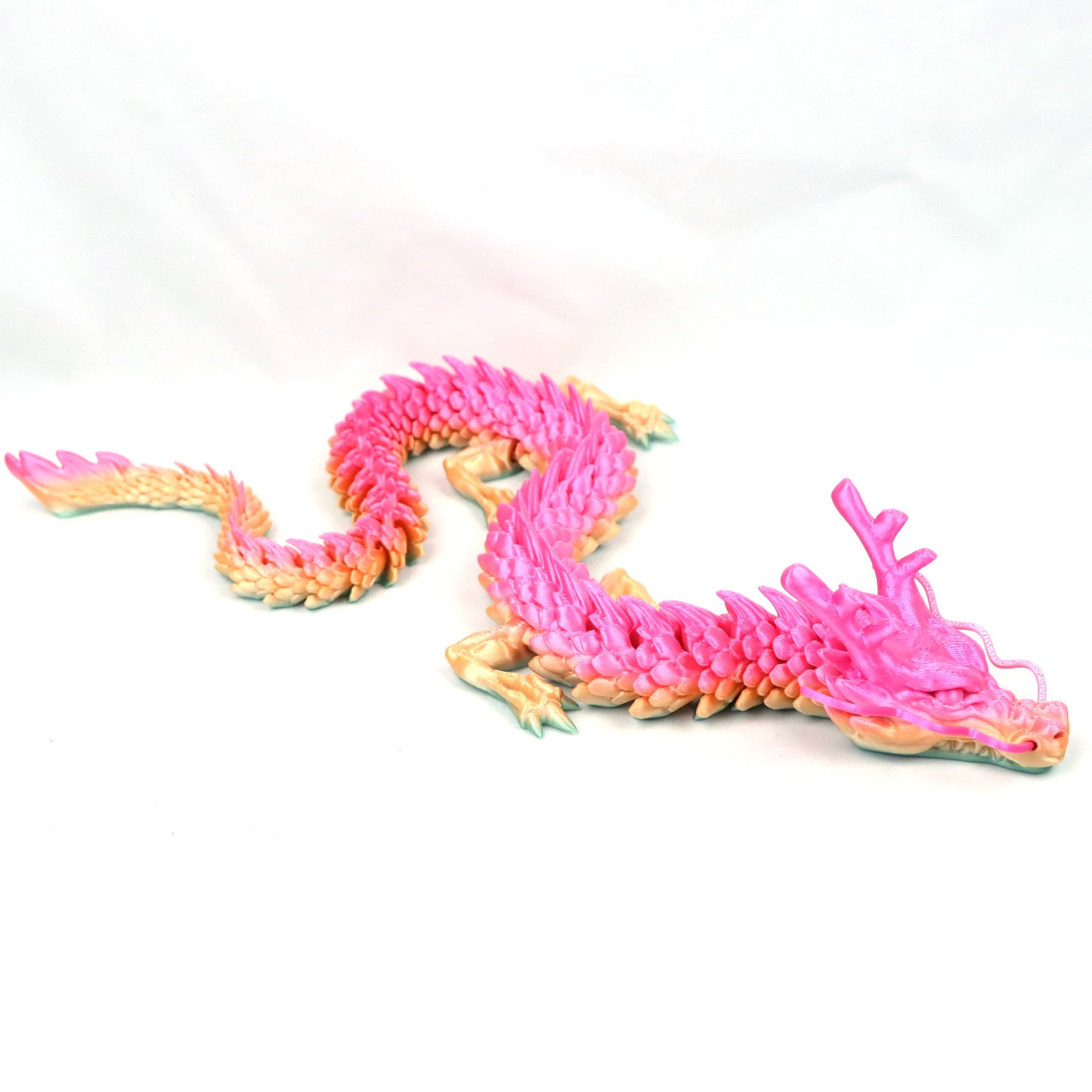 3D Printed Dragon Ornament Chinese Dragon Cross-border Dragon Egg 3D Printed Articulated Dragon Toy Figurine Gift Craft