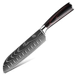 Chef's Knife Laser Pattern Western Cuisine Chef's Knife