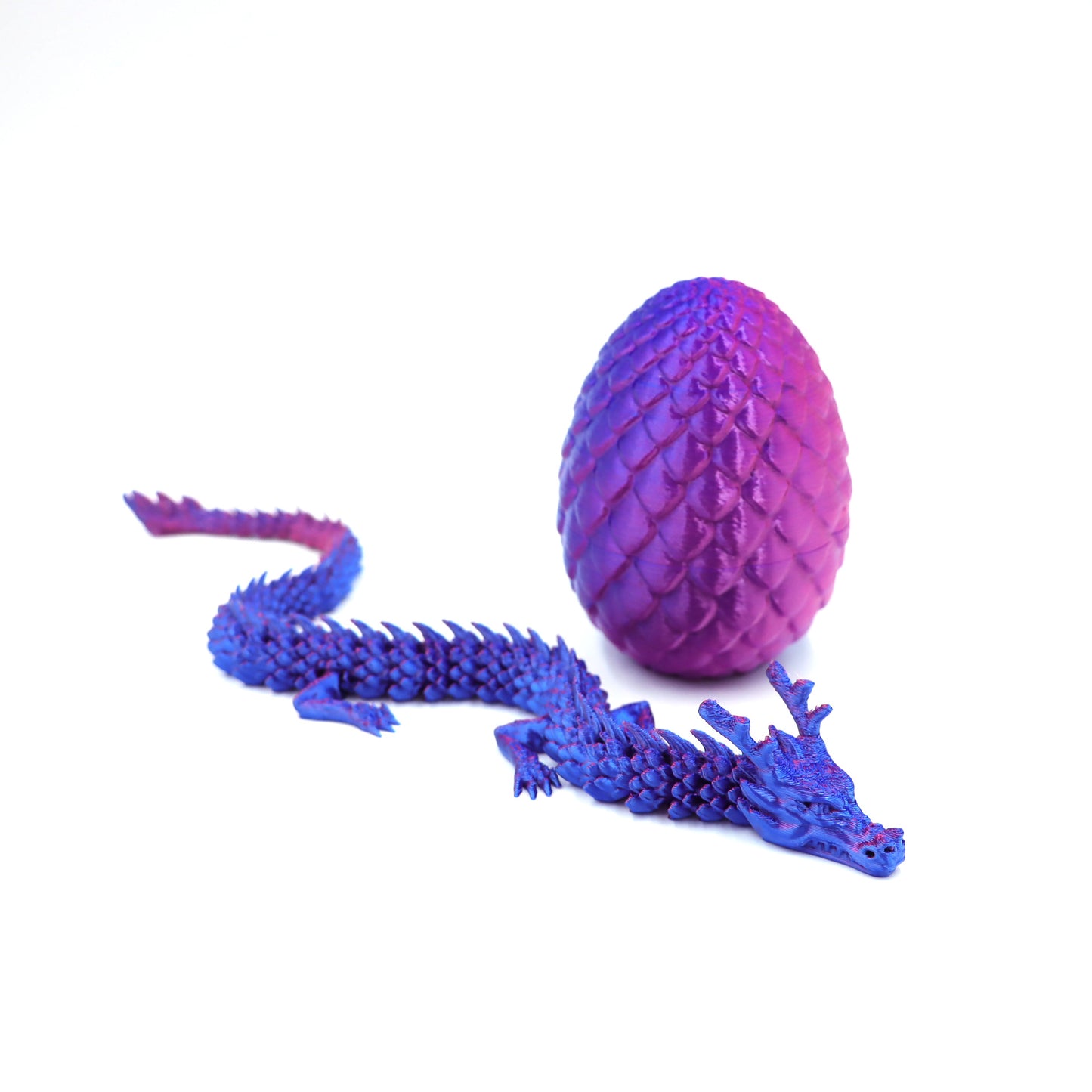 3D Printed Dragon Ornament Chinese Dragon Cross-border Dragon Egg 3D Printed Articulated Dragon Toy Figurine Gift Craft