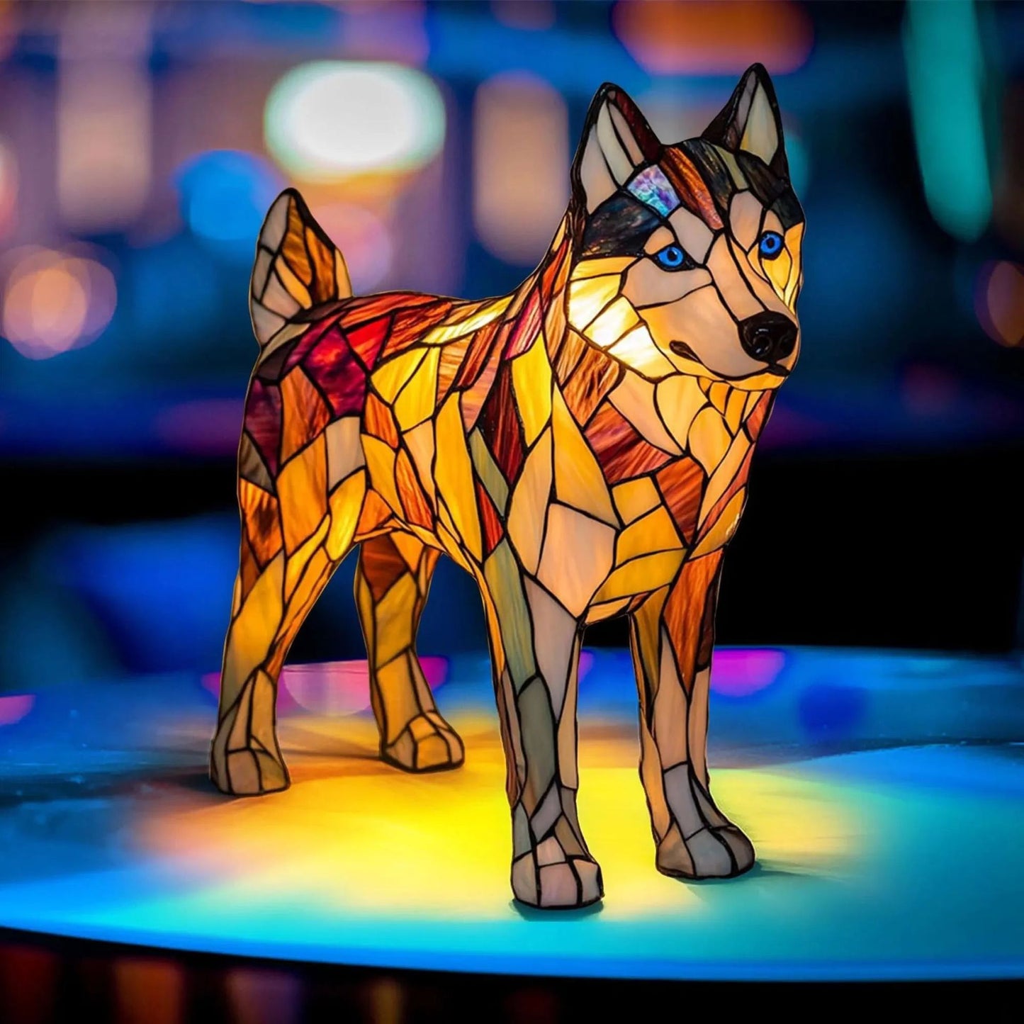 Elegant Cat Statue LED Decorative Light