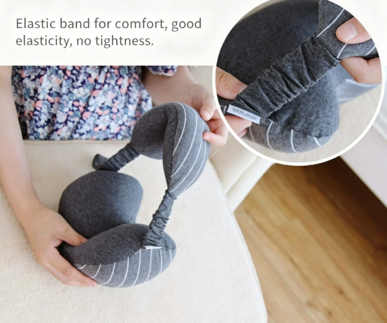 Car Neck Pillow U-Shaped Pillow with Eye Mask