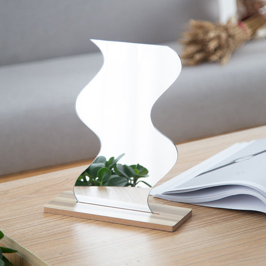 Irregular Acrylic Mirror for Photo Props, Desk Makeup Mirror, Vanity Mirror for Women