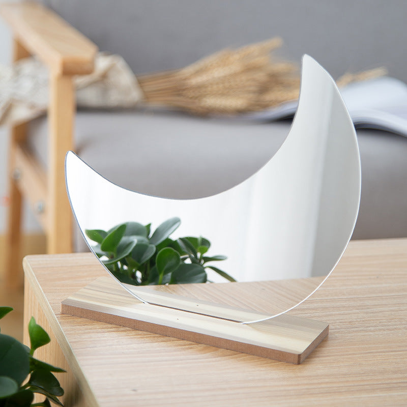 Irregular Acrylic Mirror for Photo Props, Desk Makeup Mirror, Vanity Mirror for Women