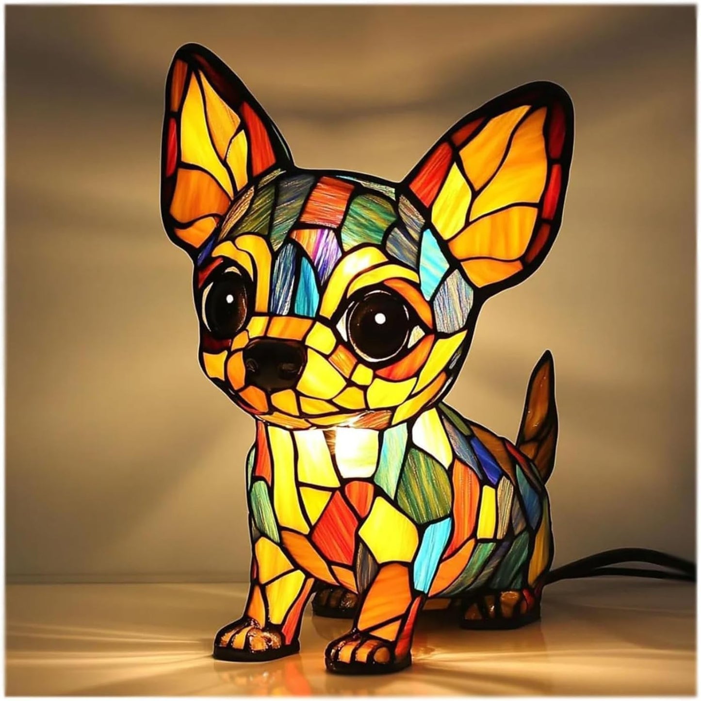 Elegant Cat Statue LED Decorative Light