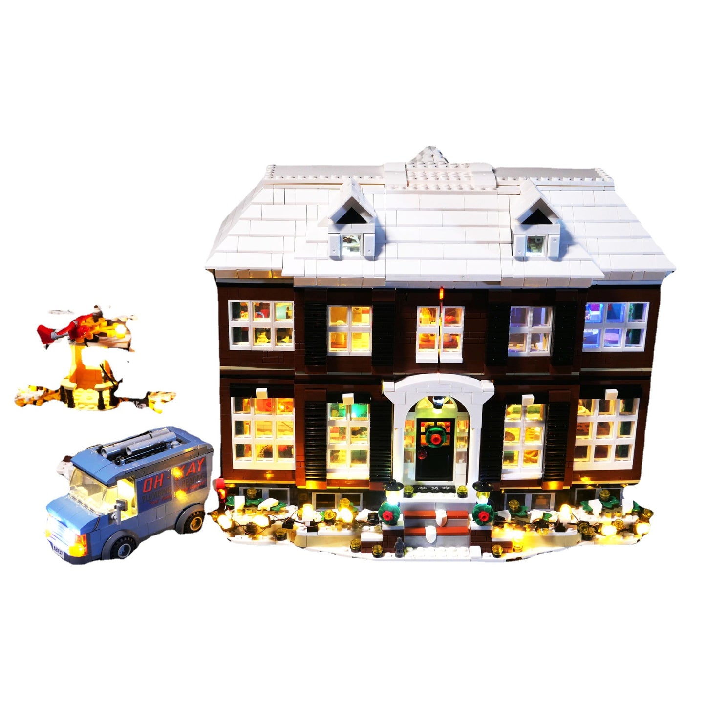 DIY building block lighting compatible with LEGO 21330 Little Home IDEAS building block remote control version LED lighting