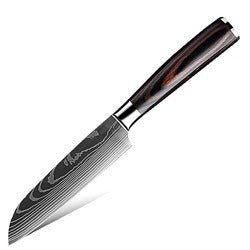 Chef's Knife Laser Pattern Western Cuisine Chef's Knife