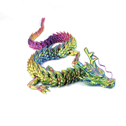 3D Printed Dragon Ornament Chinese Dragon Cross-border Dragon Egg 3D Printed Articulated Dragon Toy Figurine Gift Craft